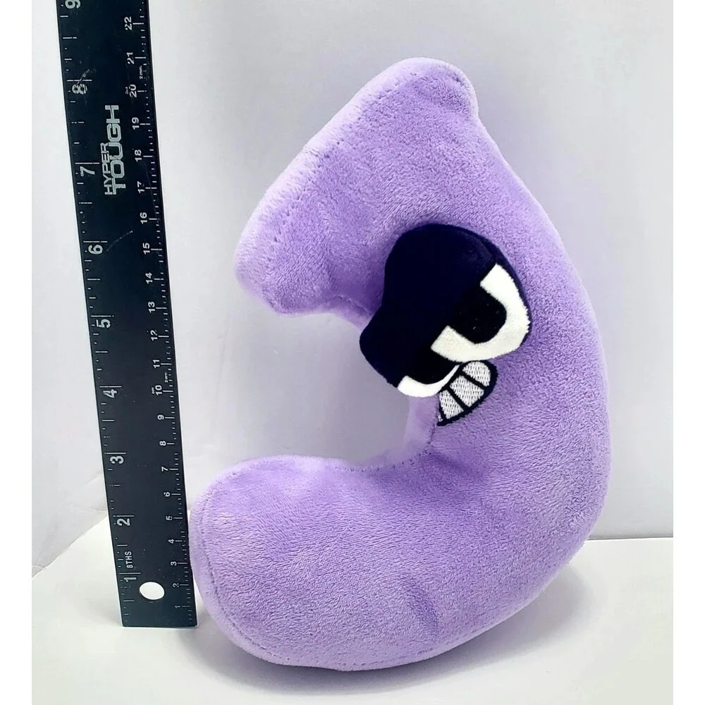 Alphabet Lore Letter J Plush Stuffed Toy Purple 8 Inch Cartoon Character